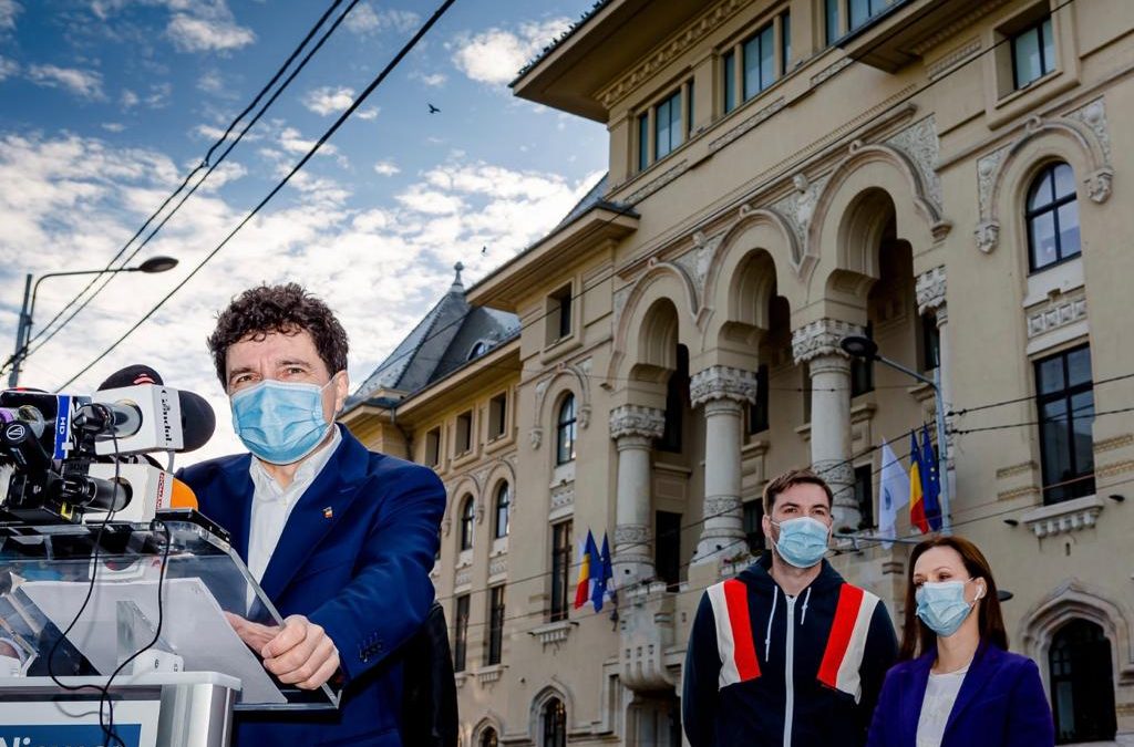 Newly elected Mayor of Bucharest Nicusor Dan takes office on Thursday