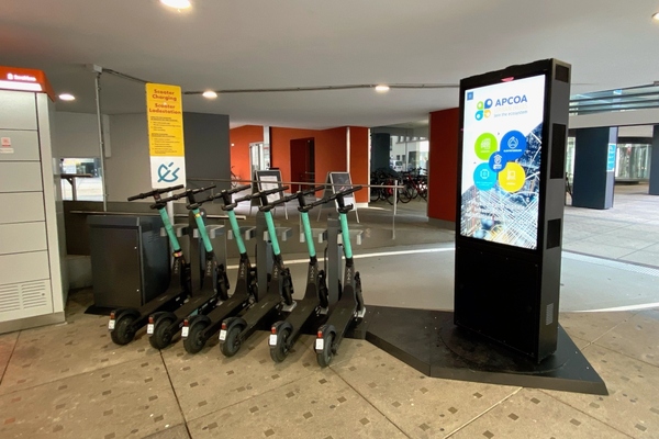 Stuttgart unveils micromobility charging in urban parking garages