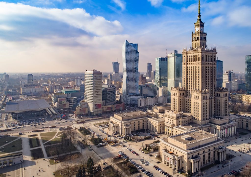 Figure 1: Aerial view of Warsaw: a vibrant urban core undergoing strategic growth, where digital infrastructure and livability meet at street level.